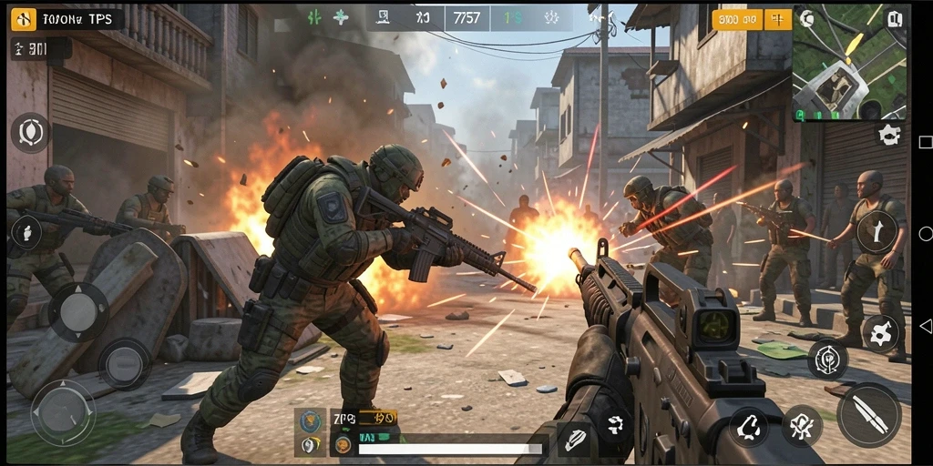 Gameplay seru dan mendebarkan dalam 2757 TPS.