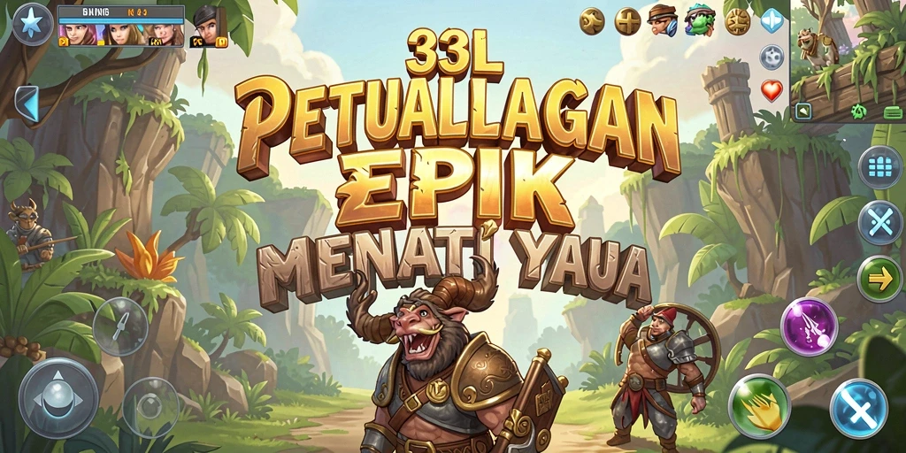Screenshot utama 33L menampilkan aksi seru dalam dunia petualangan.