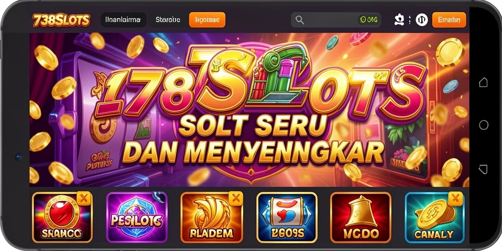 Tampilan gameplay seru di 738SLOTS dengan berbagai tema slot.