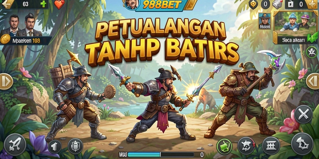 Screenshot gameplay 988BET menampilkan eksplorasi dunia terbuka yang luas.