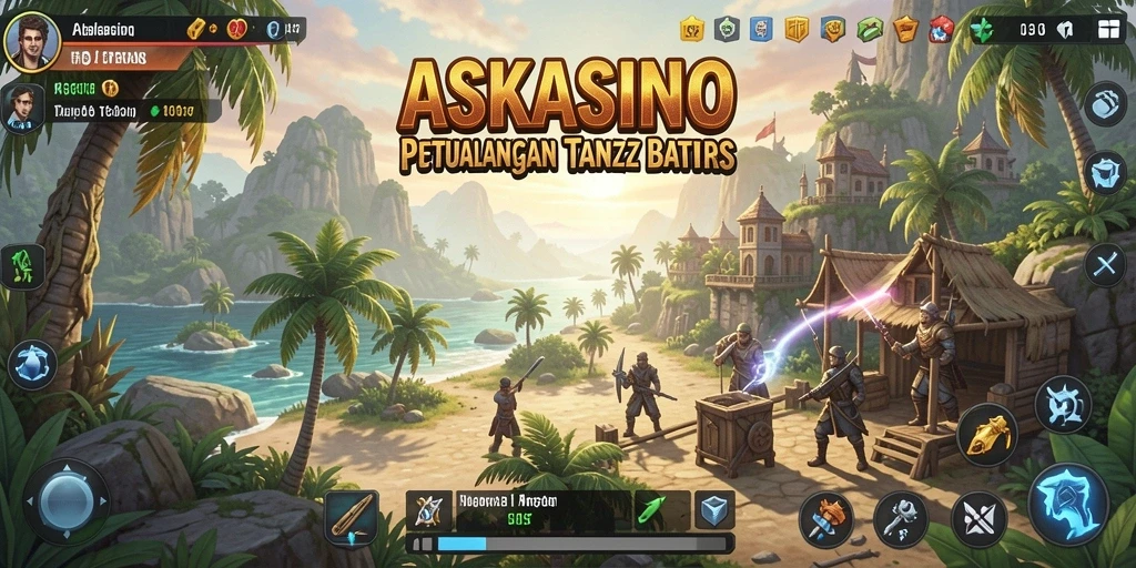 Screenshot menampilkan dunia luas dan memukau di ASKASINO.
