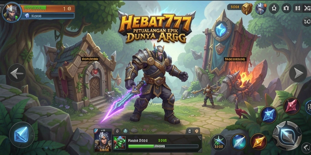 Tampilan gameplay HEBAT777 dengan aksi pertempuran yang seru.