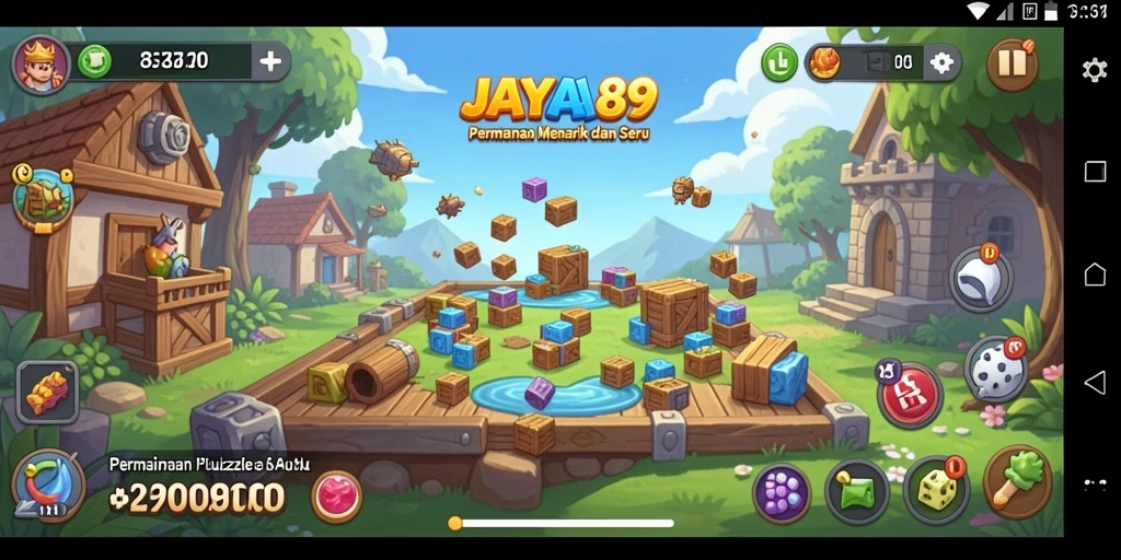 Tampilan utama gameplay JAYA89 dengan berbagai teka-teki yang menantang.