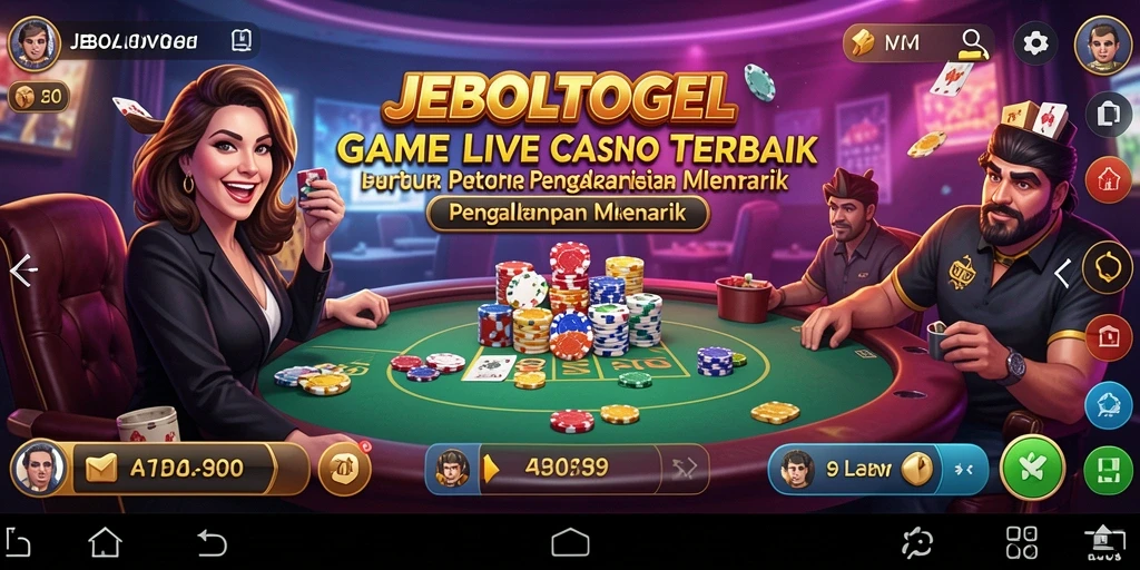 Screenshot gameplay menarik dari aplikasi Live Casino JEBOLTOGEL.