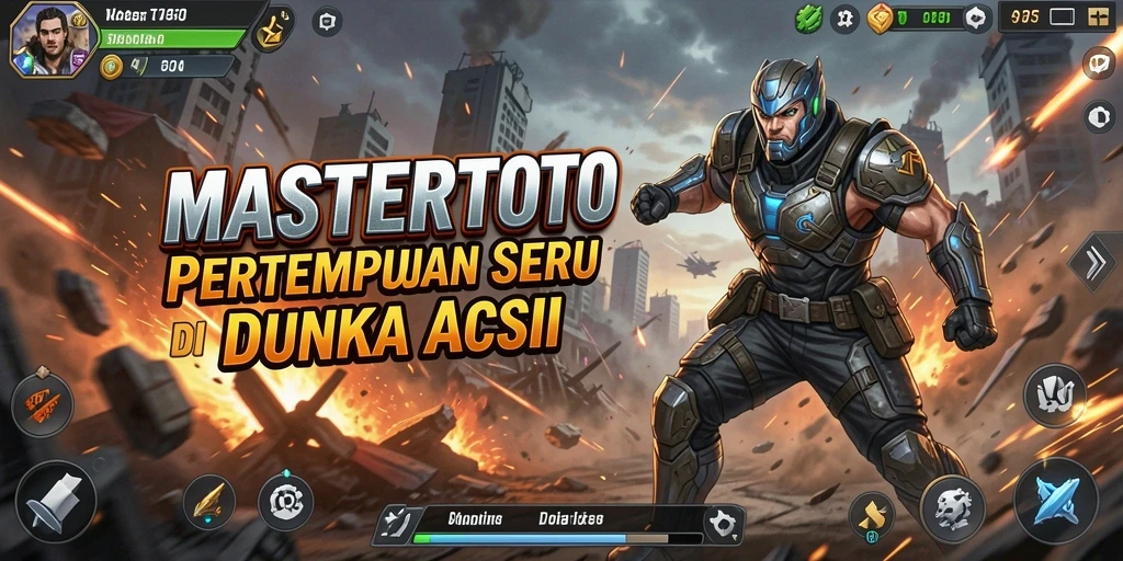 Tangkapan layar utama MASTERTOTO dengan aksi pertempuran seru.