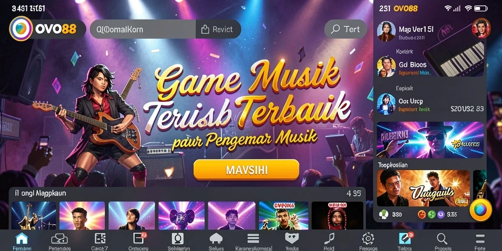 Tampilan gameplay OVO88 menampilkan keseruan bermain musik.