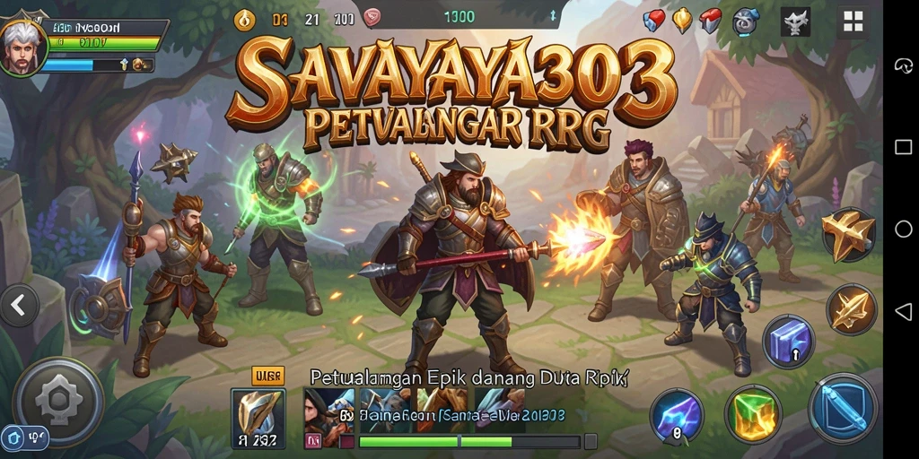 Tampilan gameplay SAVAYA303 yang epik dan memikat.