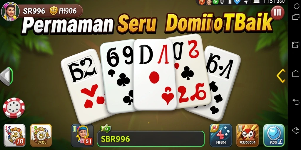 Screenshot menunjukkan serunya permainan Domino dalam SR996.