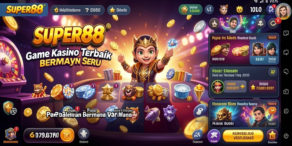 Tampilan menawan dari gameplay SUPER88 dengan berbagai slot menarik.