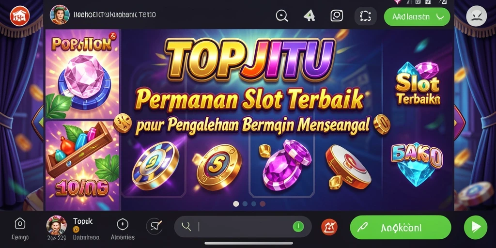 Tampilan gameplay menarik dari TOPJITU yang menampilkan slot yang mengasyikkan.