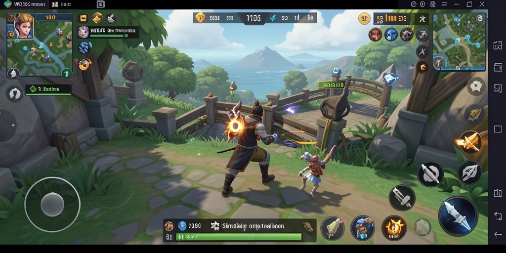 Tangkapan layar WDBOS dengan gameplay simulasi yang menarik.